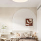 Etala Smooth-rim Travertine Ceiling Light