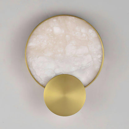 Myvelarae Circular Alabaster Wall Light