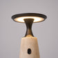 Vespera Sculptural Travertine Table Lamp