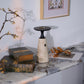 Vespera Sculptural Travertine Table Lamp