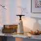Vespera Sculptural Travertine Table Lamp