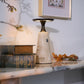 Vespera Sculptural Travertine Table Lamp