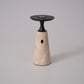 Vespera Sculptural Travertine Table Lamp