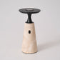 Vespera Sculptural Travertine Table Lamp