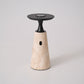 Vespera Sculptural Travertine Table Lamp