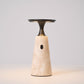 Vespera Sculptural Travertine Table Lamp