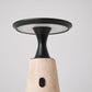 Vespera Sculptural Travertine Table Lamp