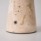 Vespera Sculptural Travertine Table Lamp