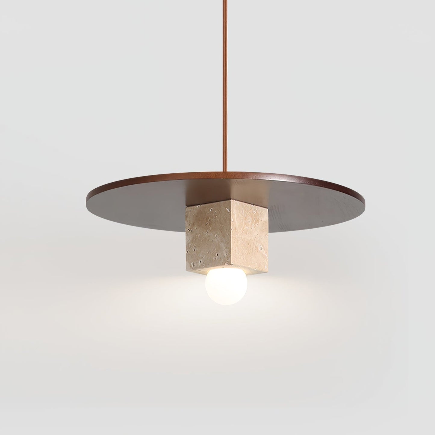 Ucariel Geometric Travertine Pendant Light