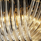 Aurora Chandelier Clear Curved Tiered