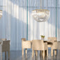 Aurora Chandelier Clear Curved Tiered