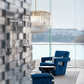 Aurora Chandelier Clear Curved Tiered