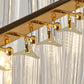 Aurora Chandelier Clear Curved Tiered