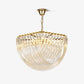 Aurora Chandelier Clear Curved Tiered