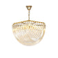 Aurora Chandelier Clear Curved Tiered