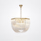 Aurora Chandelier Clear Curved Tiered