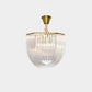 Aurora Chandelier Clear Curved Tiered