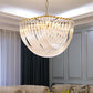 Aurora Chandelier Clear Curved Tiered