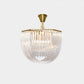 Aurora Chandelier Clear Curved Tiered