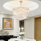 Aurora Chandelier Clear Curved Tiered