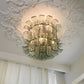 Aurora Ceiling Lamp Murano Glass Petal Vintage