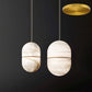 Strata Alabaster Pendant Light Capsule-shaped