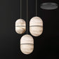 Strata Alabaster Pendant Light Capsule-shaped