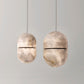 Strata Alabaster Pendant Light Capsule-shaped