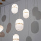 Strata Alabaster Pendant Light Capsule-shaped