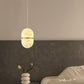 Strata Alabaster Pendant Light Capsule-shaped