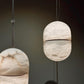 Strata Alabaster Pendant Light Capsule-shaped
