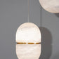 Strata Alabaster Pendant Light Capsule-shaped