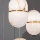 Strata Alabaster Pendant Light Capsule-shaped