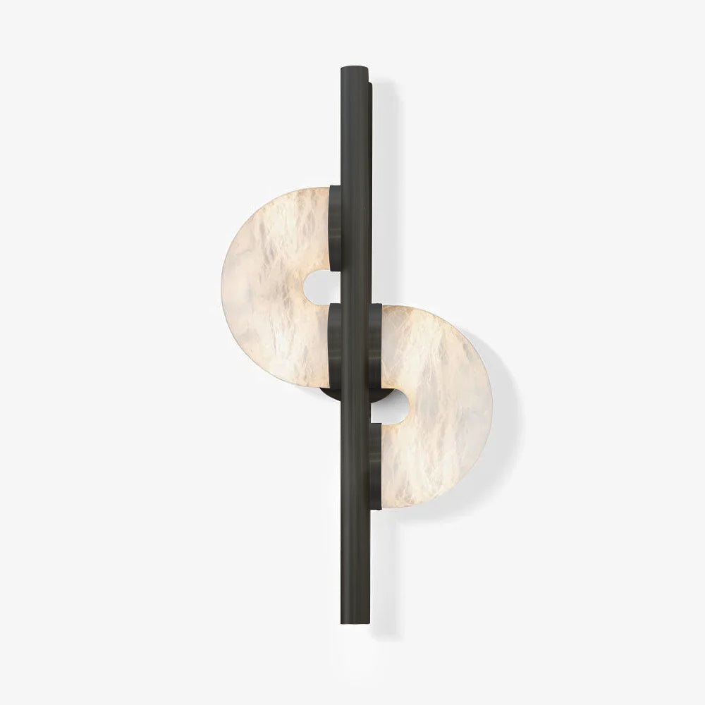 Liraven Dual Disc Alabaster Wall Light