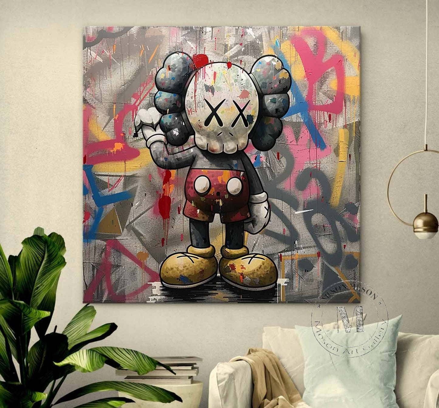 Kaws Abstract Graffiti Art